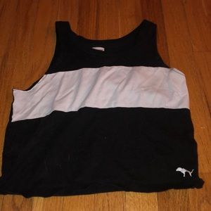 Black and white PINK Victoria’s Secret tank top